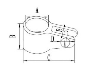 Stainless Steel Boat Bimini Top Jaw Slide