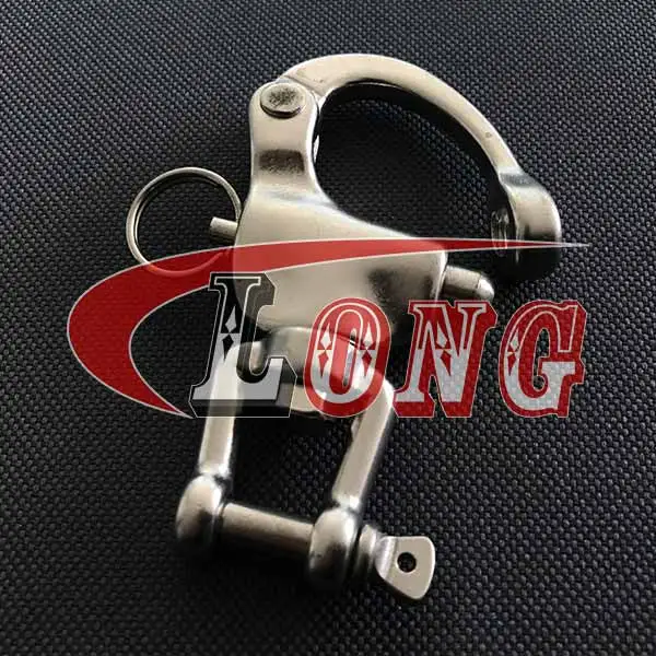 stainless steel jaw swivel snap shackle for sailboat 3