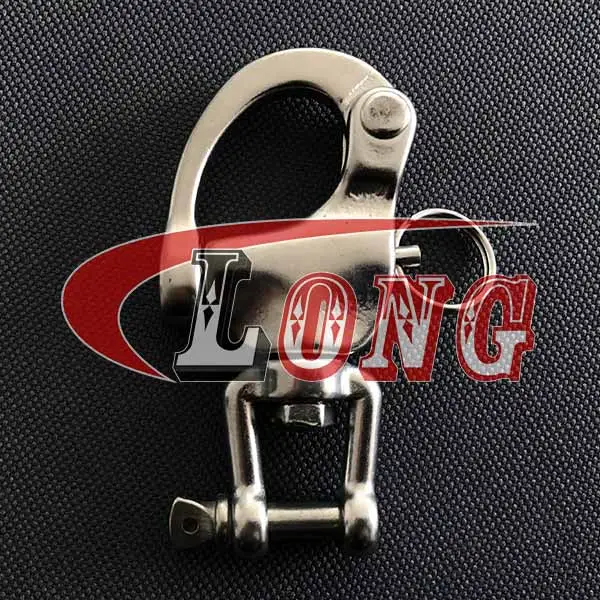 stainless steel jaw swivel snap shackle for sailboat 4