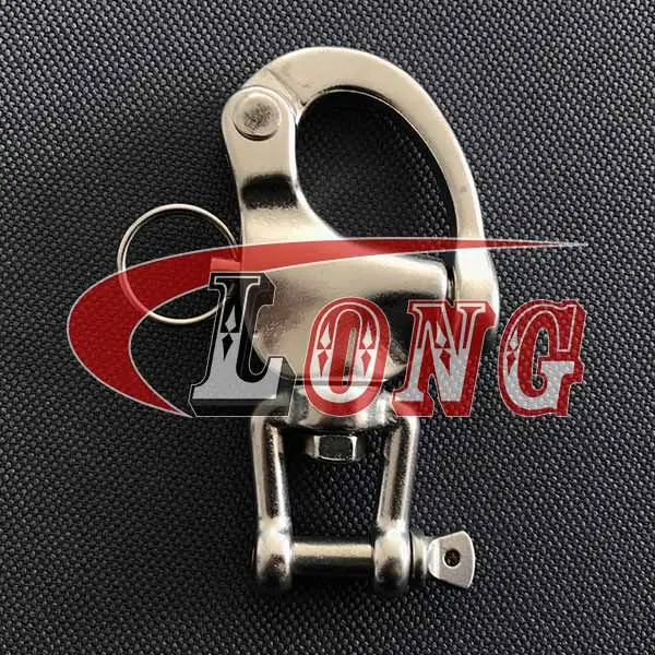 stainless steel jaw swivel snap shackle for sailboat