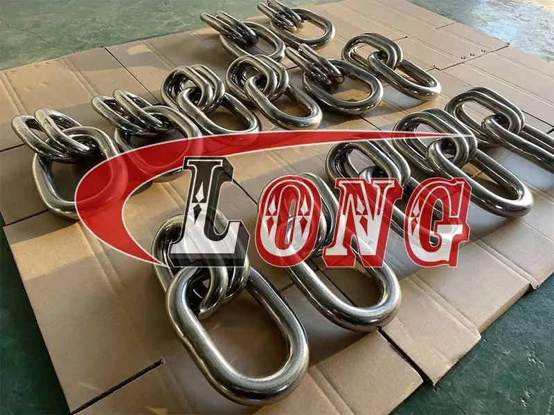 stainless steel oblong master link welded