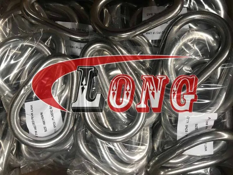 Pear Rings Stainless Steel LG RIGGING®
