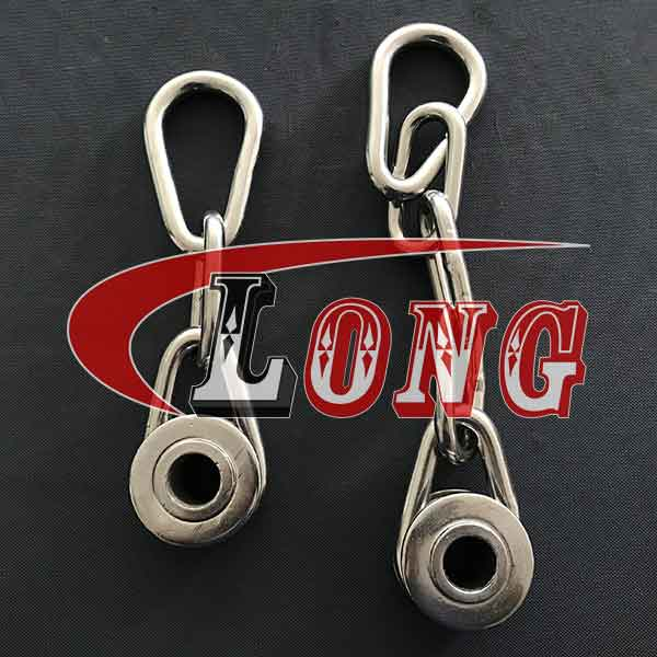 Stainless Steel Wire Toggles cadena yoyo for fish trawl foot-rope LG RIGGING®