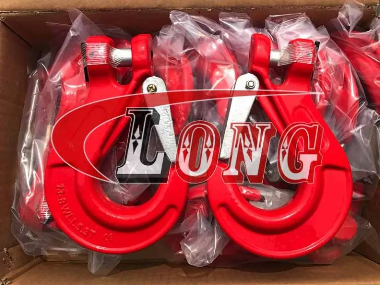 LGRIG® Grade 80 Clevis Sling Hook with Latch (Oval Groove)