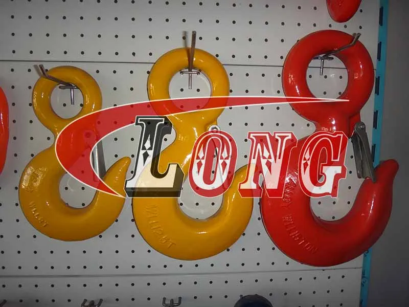 LGRIG® Grade 80 Eye Hoist Hook with Latch