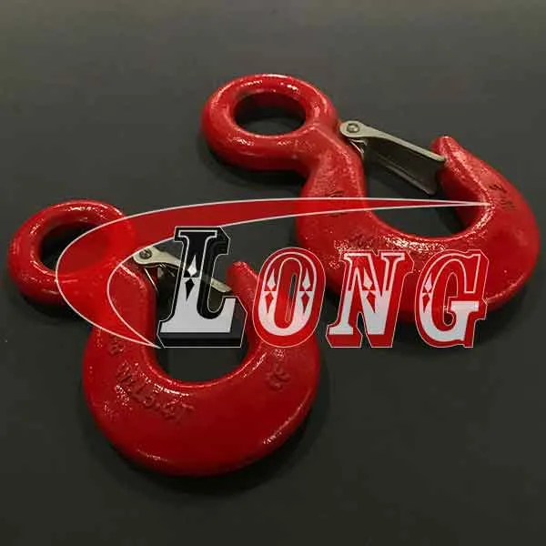 LGRIG® Grade 80 Eye Hoist Hook with Latch