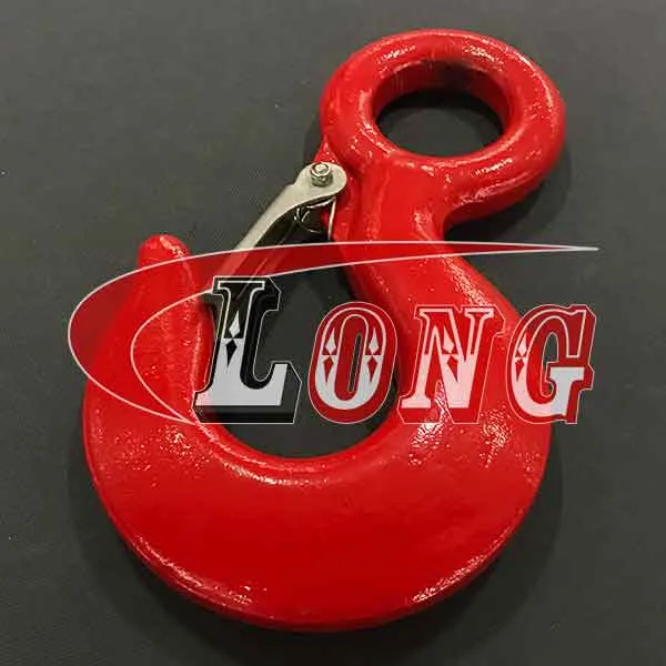 LGRIG® Grade 80 Eye Hoist Hook with Latch