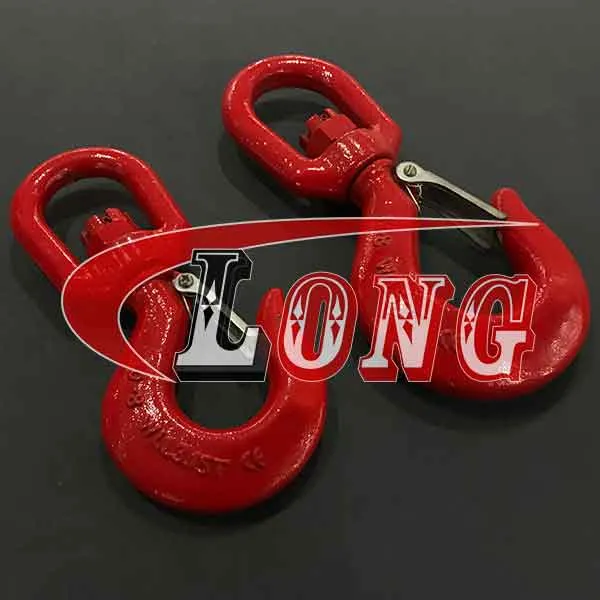 LGRIG® Grade 80 Swivel Hoist Hook with Latch