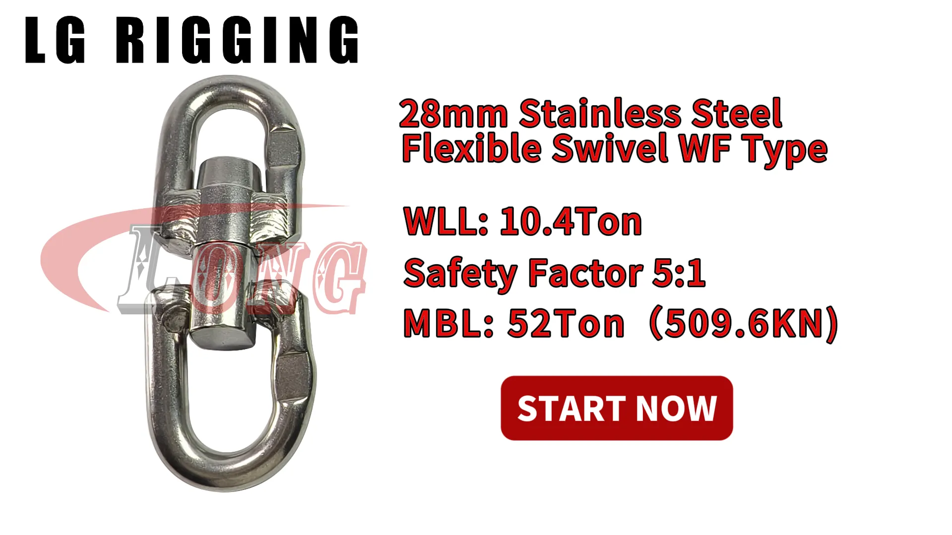 LGRIG® Break Test 28mm Stainless Steel Flexible Swivel WF Type