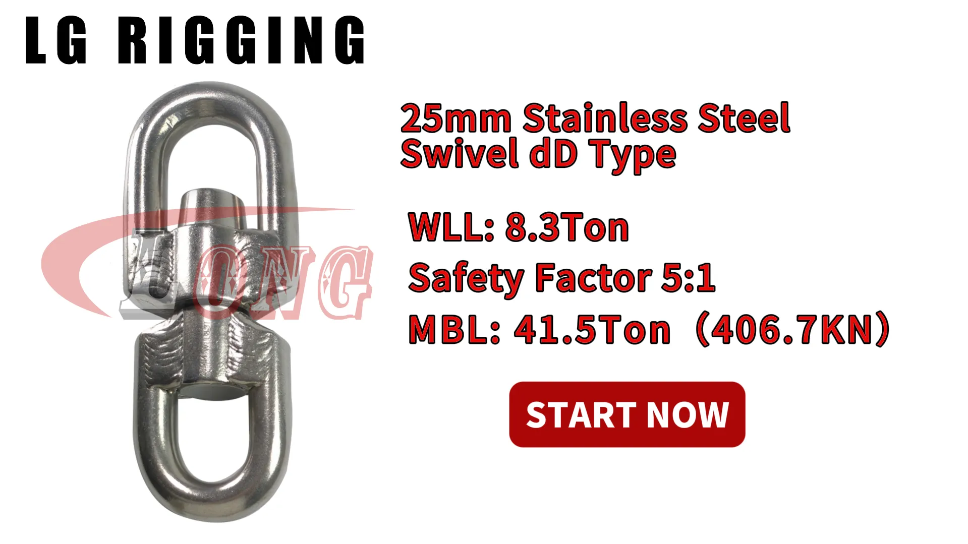 LGRIG® Break Test 25mm Stainless Steel Swivel dD Type