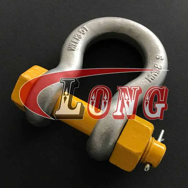 LGRIG® AS2741 Grade S Bow Shackle with Safety Pin&Nut