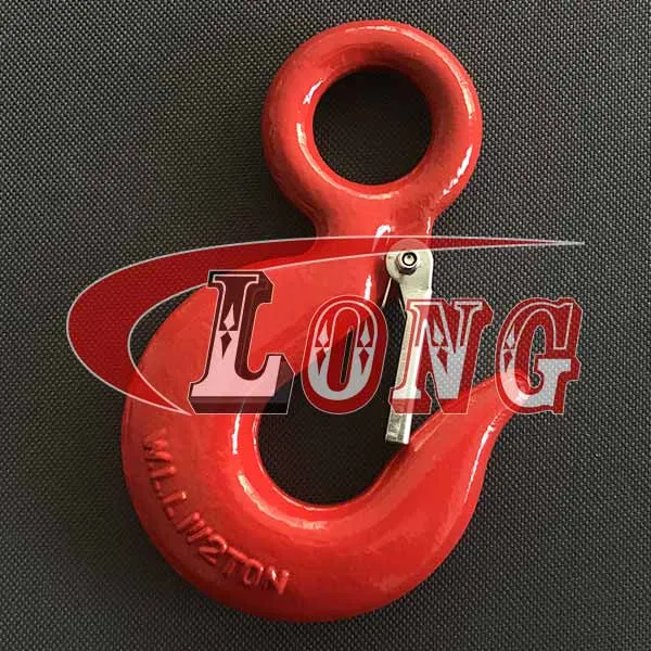 LGRIG® Eye Hoist Hook with Latch LG320C Grade 43 High Test