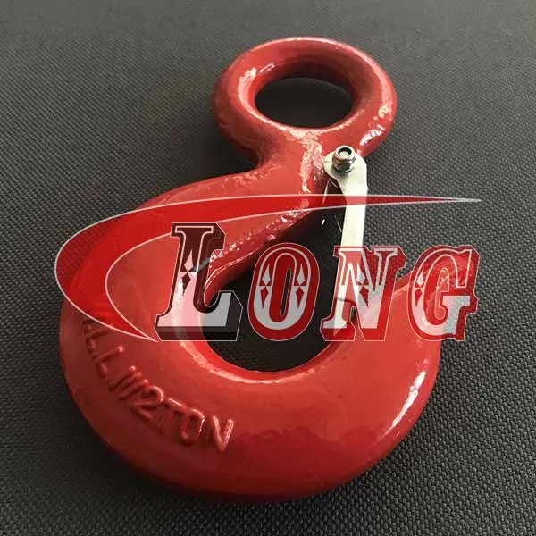 LGRIG® Eye Hoist Hook with Latch LG320C Grade 43 High Test
