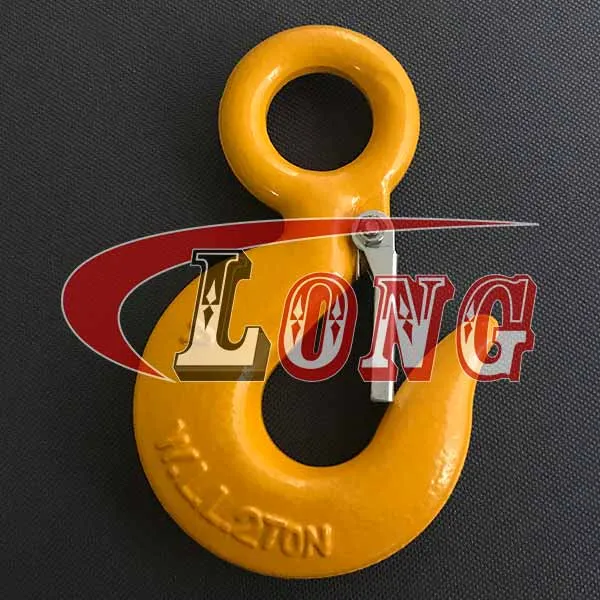 LGRIG® Eye Hoist Hook with Latch LG320A Grade 70