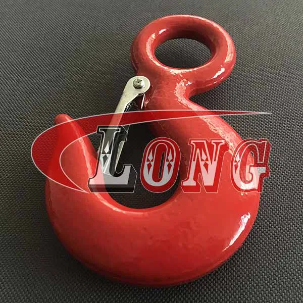 LGRIG® Eye Hoist Hook with Latch LG320C Grade 43 High Test