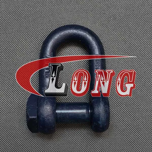LGRIG® Blue Painted Steel Shackle Dee Trawler Square Head Pin