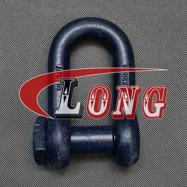 LGRIG® Blue Painted Steel Shackle Dee Trawler Square Head Pin