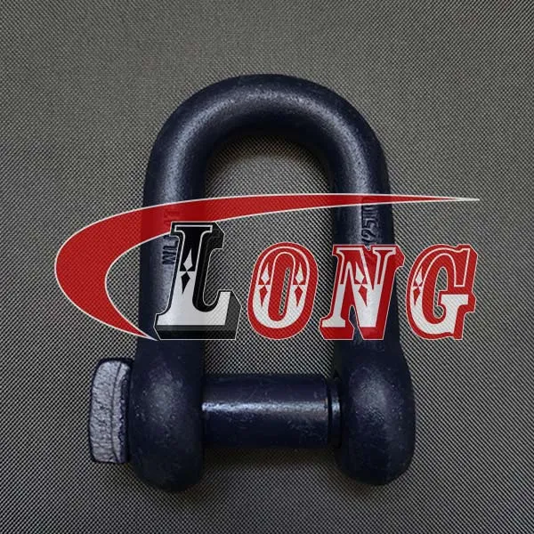 LGRIG® Blue Painted Steel Shackle Dee Trawler Square Head Pin