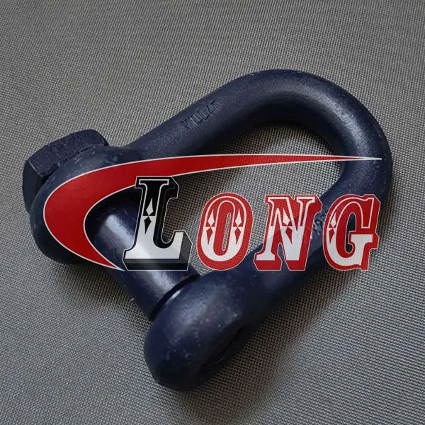 LGRIG® Blue Painted Steel Shackle Dee Trawler Square Head Pin