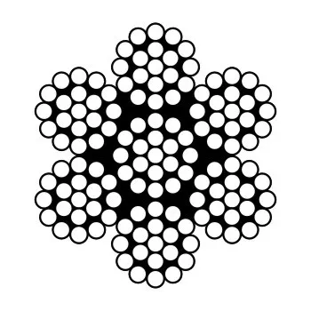 LGRIG® 6X19+IWS Galvanized Wire Rope