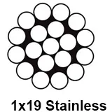 LGRIG® 1×19 Stainless Steel Wire Rope