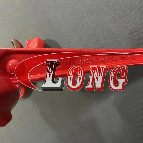 LGRIG® Grade 80 Ratchet Chain Load Binder with Safety Hooks EN12195-3