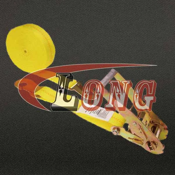 LGRIG® 2 Inch Ratchet Strap w/ Flat Snap Hooks