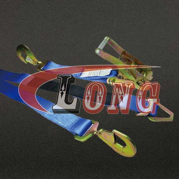 LGRIG® 2 Inch Ratchet Straps with Twisted Snap Hook