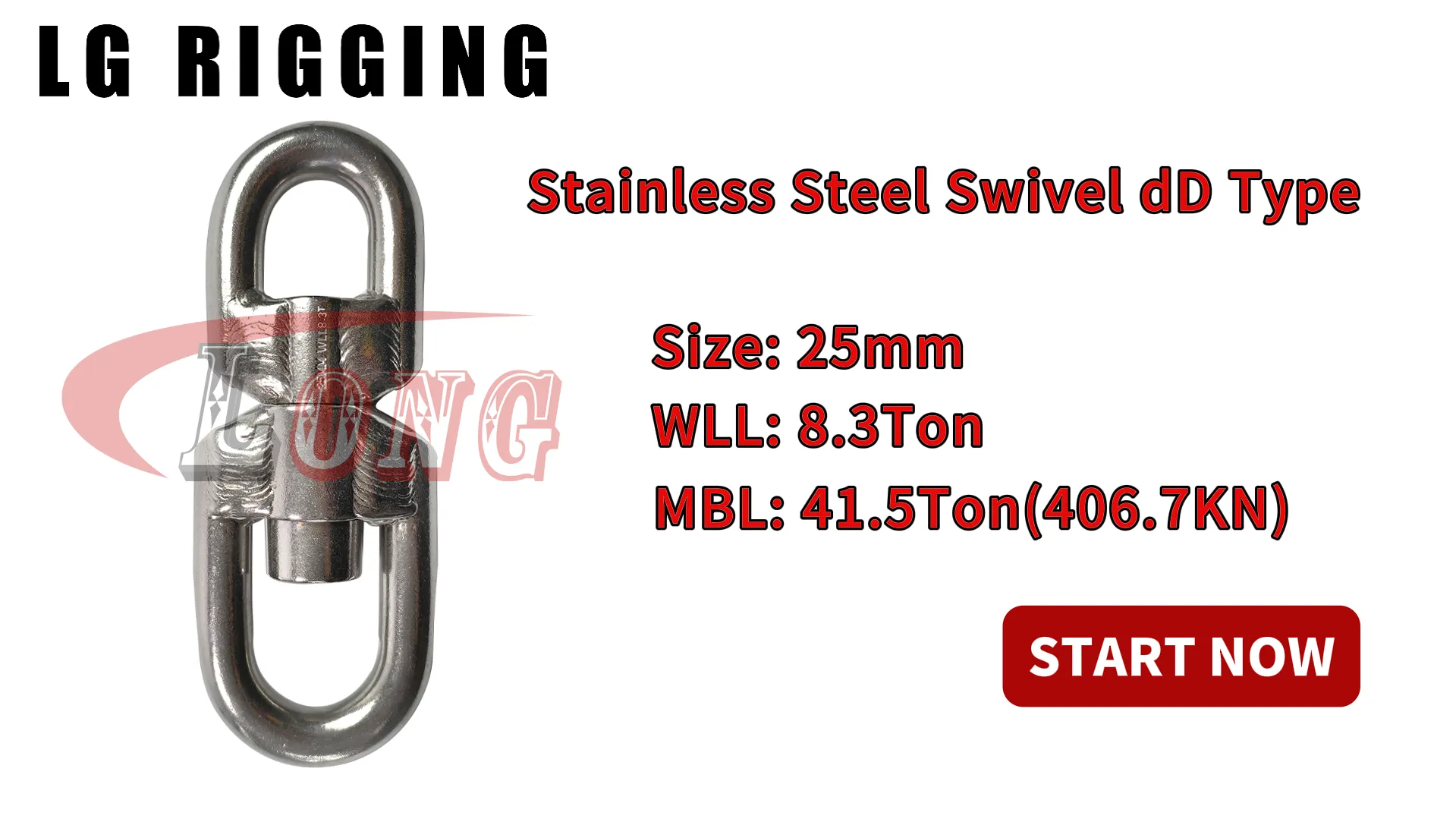 LGRIG® Break Test 25mm Stainless Steel Swivel dD Type