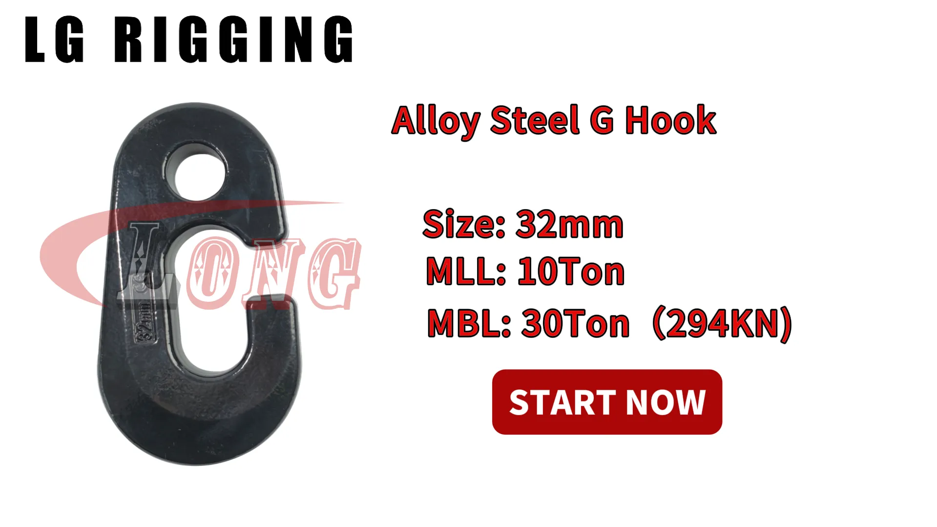 LGRIG® Break Test 32mm Alloy Steel G Hook