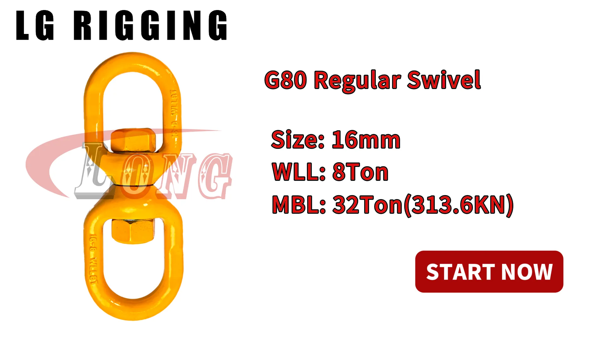 LGRIG® Break Test 16mm G80 Regular Swivel
