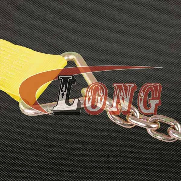 LGRIG® 2 Inch Ratchet Straps with Chain Extension