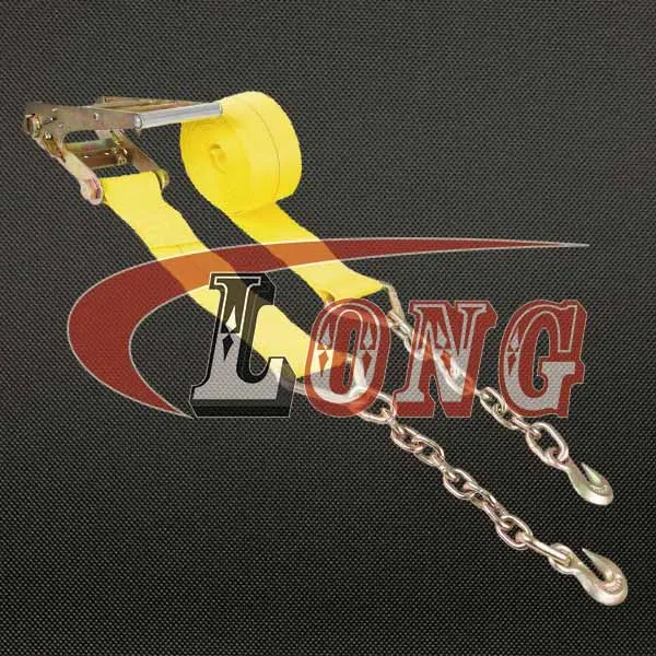 LGRIG® 2 Inch Ratchet Straps with Chain Extension