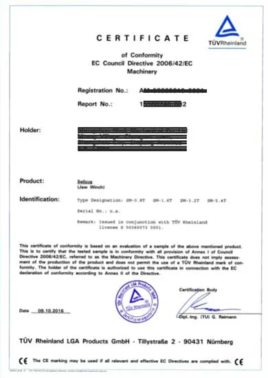 LGRIG® Wire Rope Pulling hoist in Aluminium WPA Type