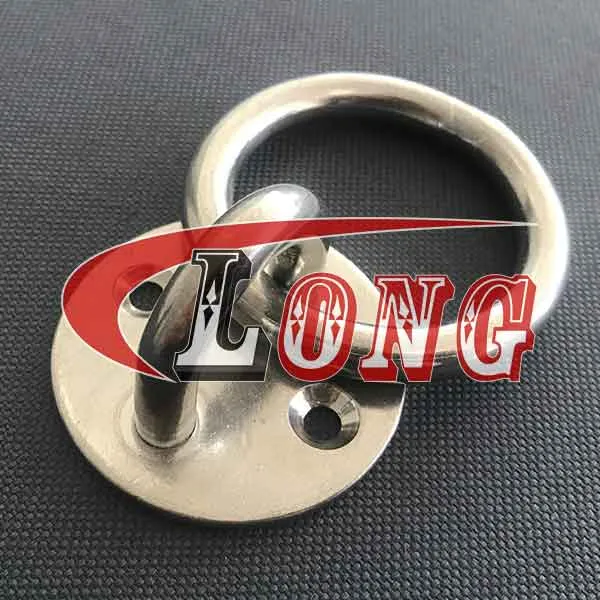 LGRIG® Stainless Steel Round Pad Eye Plate with Ring