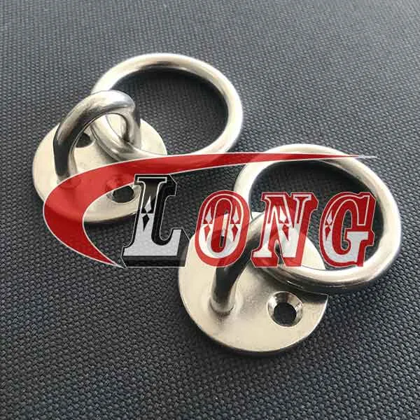 LGRIG® Stainless Steel Round Pad Eye Plate with Ring