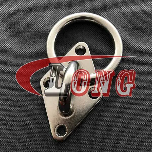 LGRIG® Stainless Steel Diamond Pad Eye with Ring