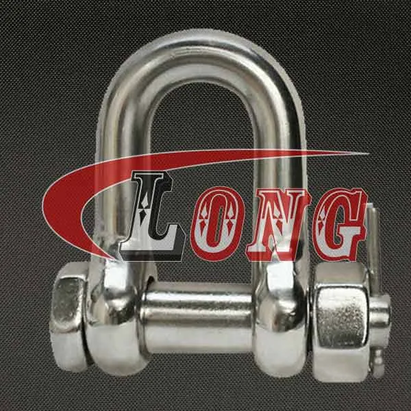 LGRIG® Bolt Pin D Shackle Oversized Pin Stainless Steel