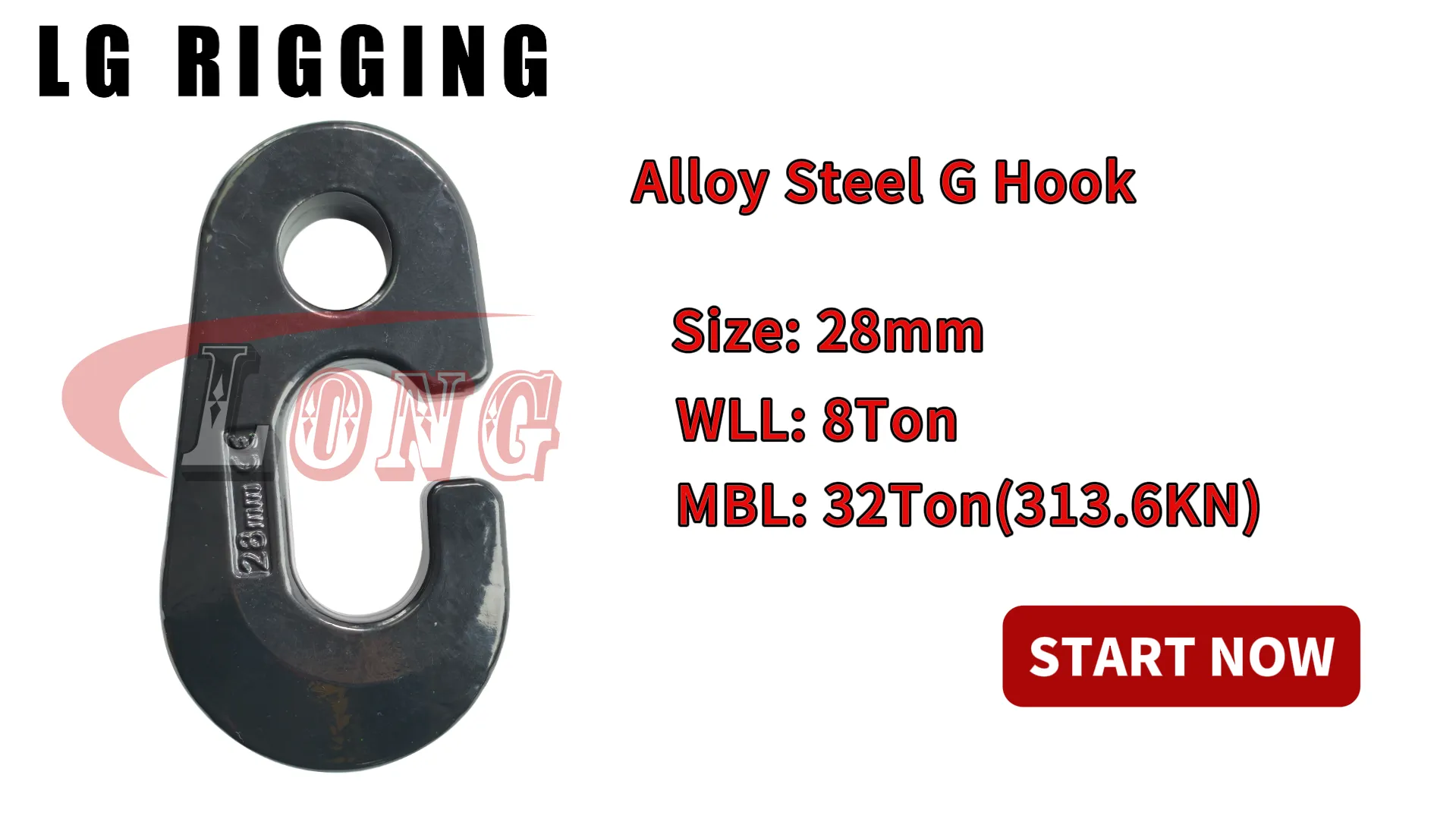 LGRIG® Break Test 28mm Alloy Steel G Hook
