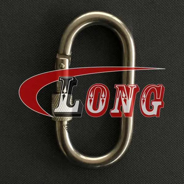 LGRIG®-oval-carabiner-hook-with-screw-nut-stainless-steel