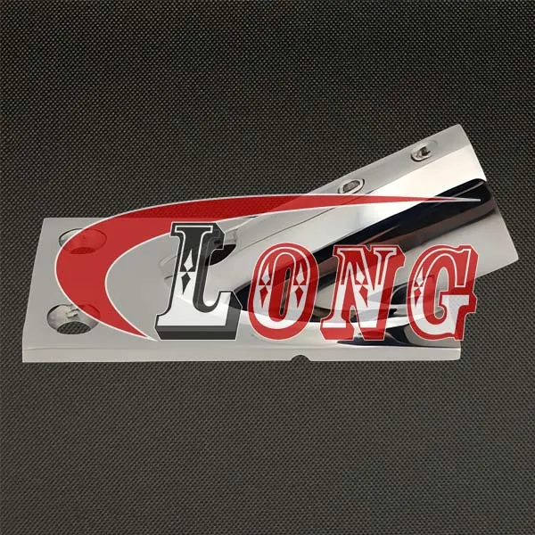 LGRIG® Stainless Steel Rectangular Base Rail Fitting 30 Degree