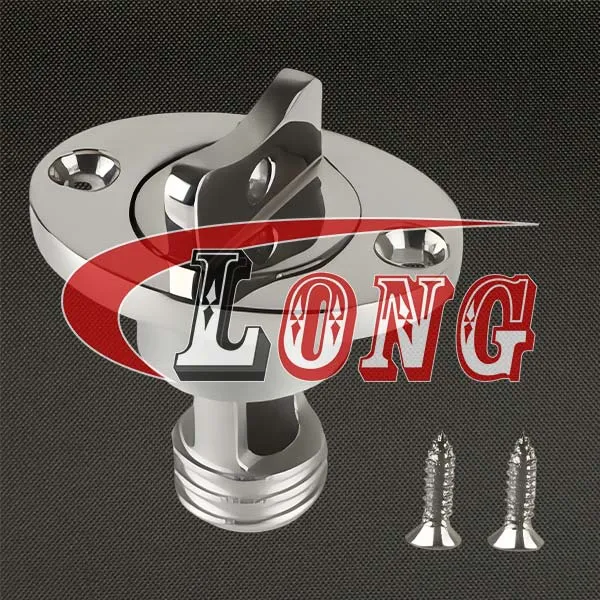 LGRIG® Stainless Steel Snap Handle Marine Drain Plug with Oval Flange