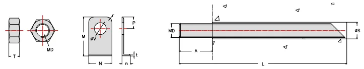 Anchor Bolt-Ⅱ of LGRIG® Super Cell Rubber Fenders SCA Type