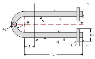 U Anchor of LGRIG® Super Cell Rubber Fenders SCA Type