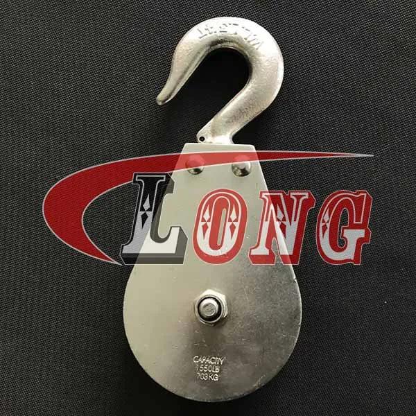 Swivel Hook Flat Double Sheave Block-LG RIGGING®