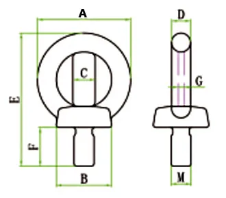 Specification of LGRIG® Stainless Steel Swing Eyebolt Specification of LGRIG® Stainless Steel Swing Eyebolt